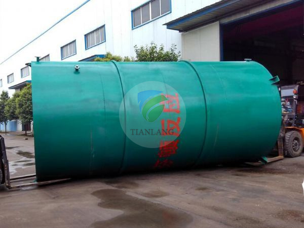 Coating sewage treatment plant