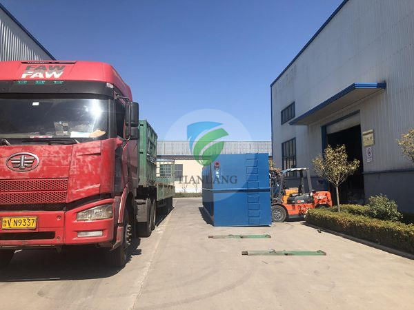 Shandong Weihai cleaning scallop wastewater integrated equipment delivery